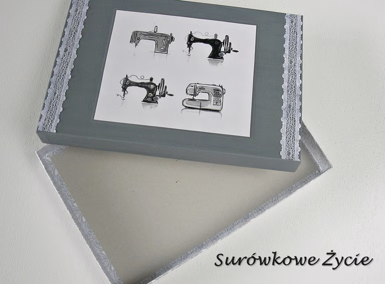 Pudełko na drobiazgi po puzzlach - część 2