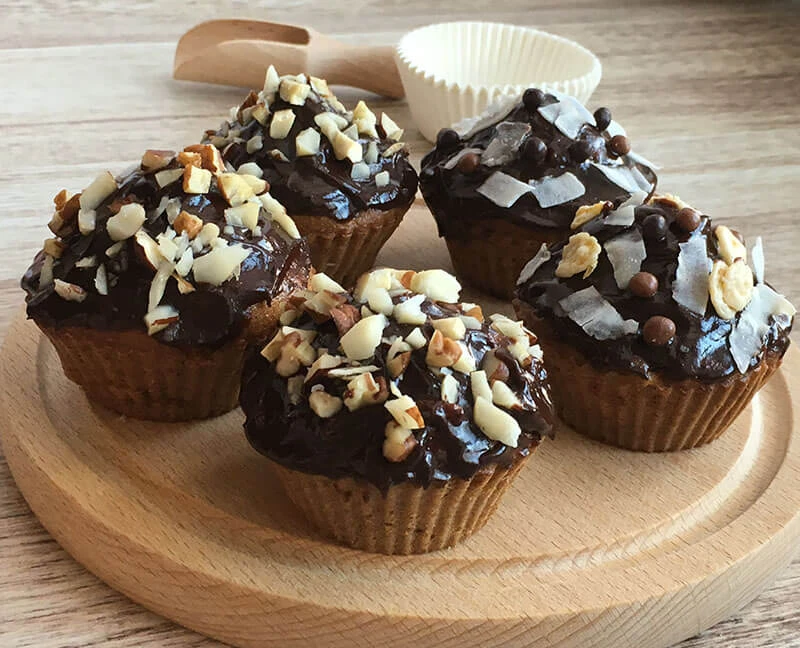 Muffiny z jabłkami