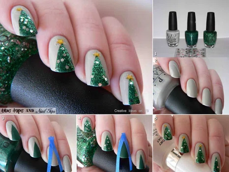 Świąteczny manicure