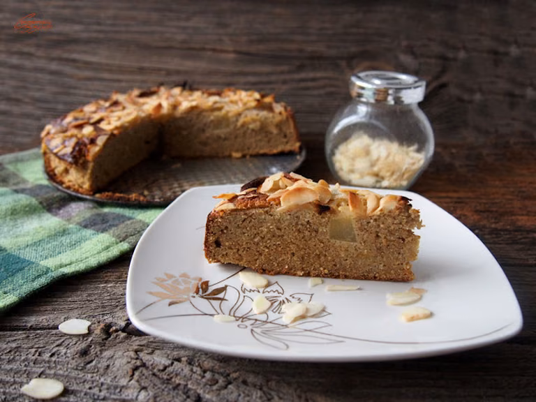 Ciasto migdałowo gruszkowe bez glutenu