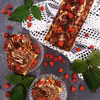 Zebra z malinami pieczona w keksówce