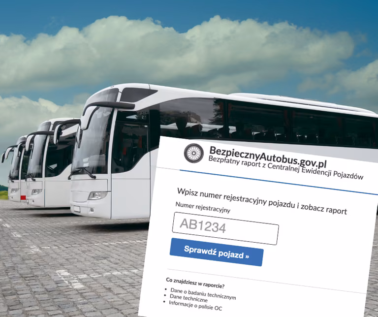 Wybierasz się w podróż autobusem? Wiesz gdzie sprawdzić stan techniczny pojazdu?