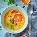 Zupa dyniowo-marchewkowa z pomarańczą