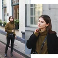GRONINGEN: CZARNA BAZA & ZIELONY WEŁNIANY SWETER