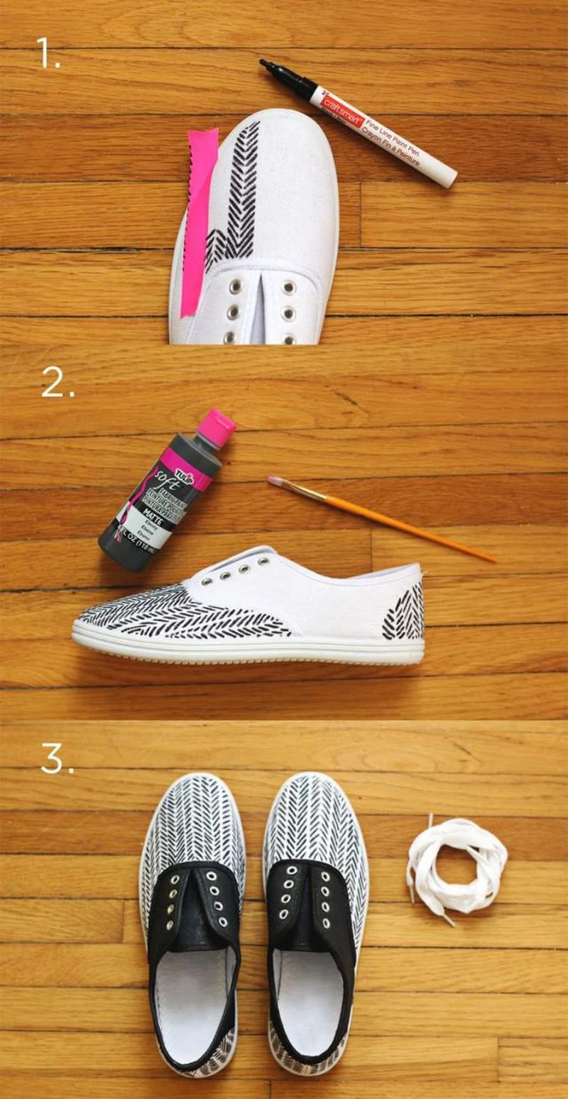 Malowane trampki - DIY