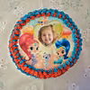 Tort śmietankowy z malinami Shimmer i Shine