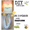 DIY, recykling ubrań, naszyjnik z koszulek