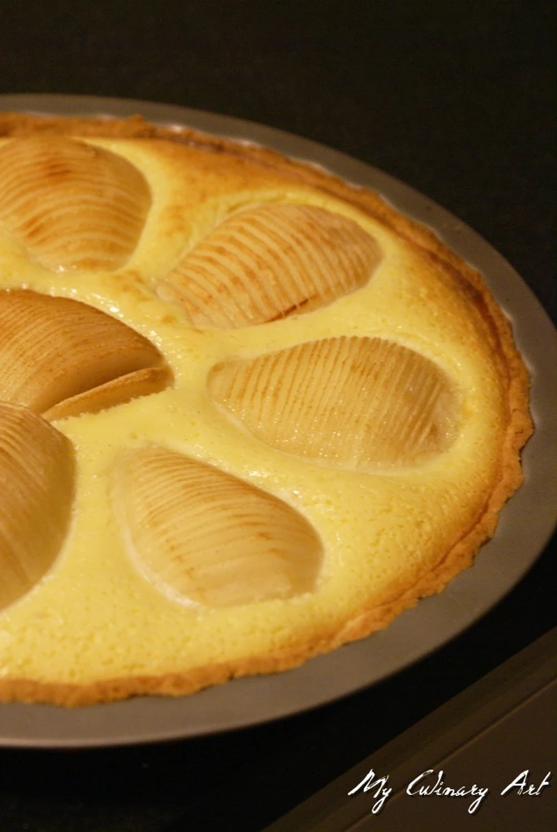Tarta z ricottą i gruszkami