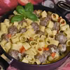 Kuleczki mięsne z makaronem