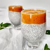 Bananowy pudding chia z musem morelowym