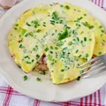 Omlet z groszkiem i szynką