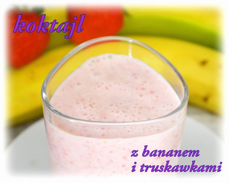 Koktajl truskawkowo-bananowy