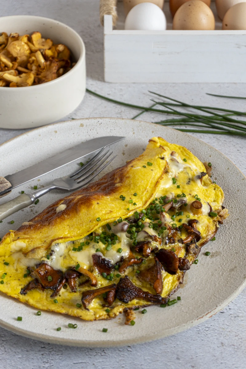 Omlet z kurkami