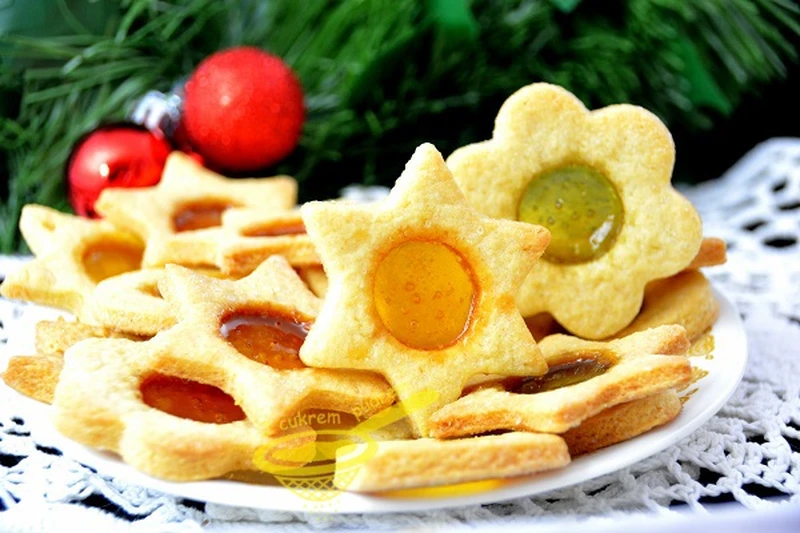 ciasteczka z witrażykiem