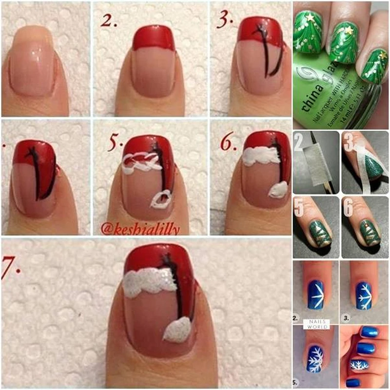 Świąteczny manicure