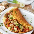 Puchaty omlet serowo-warzywny!