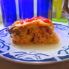 Zapiekanka makaronowa z szynką