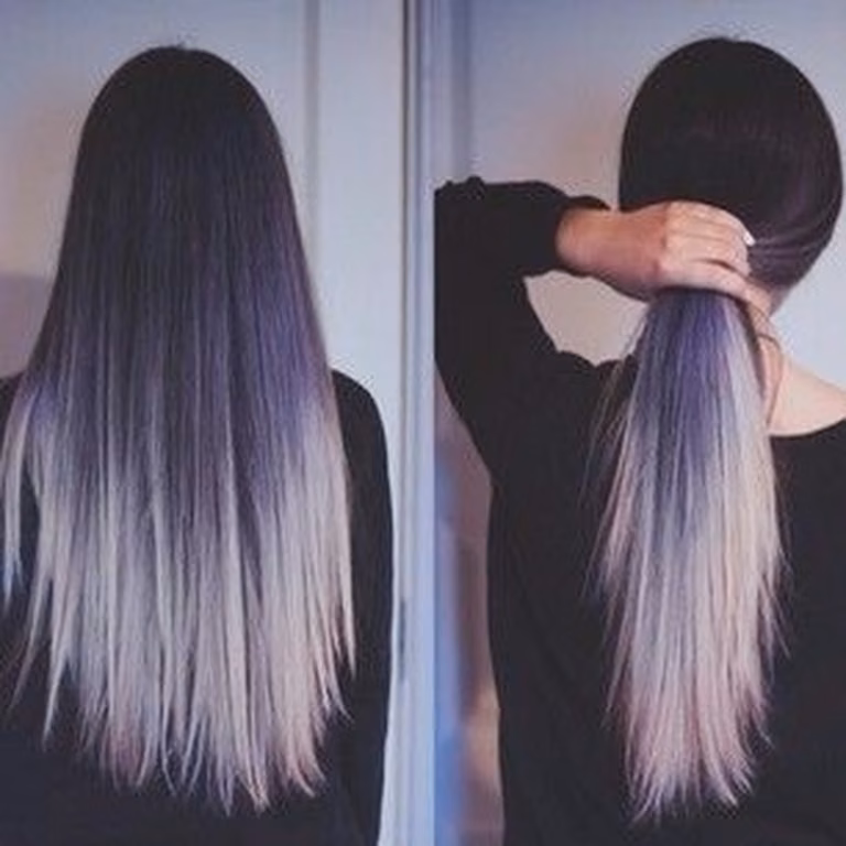 Fioletowe ombre
