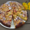 Ciasto ucierane z rabarbarem