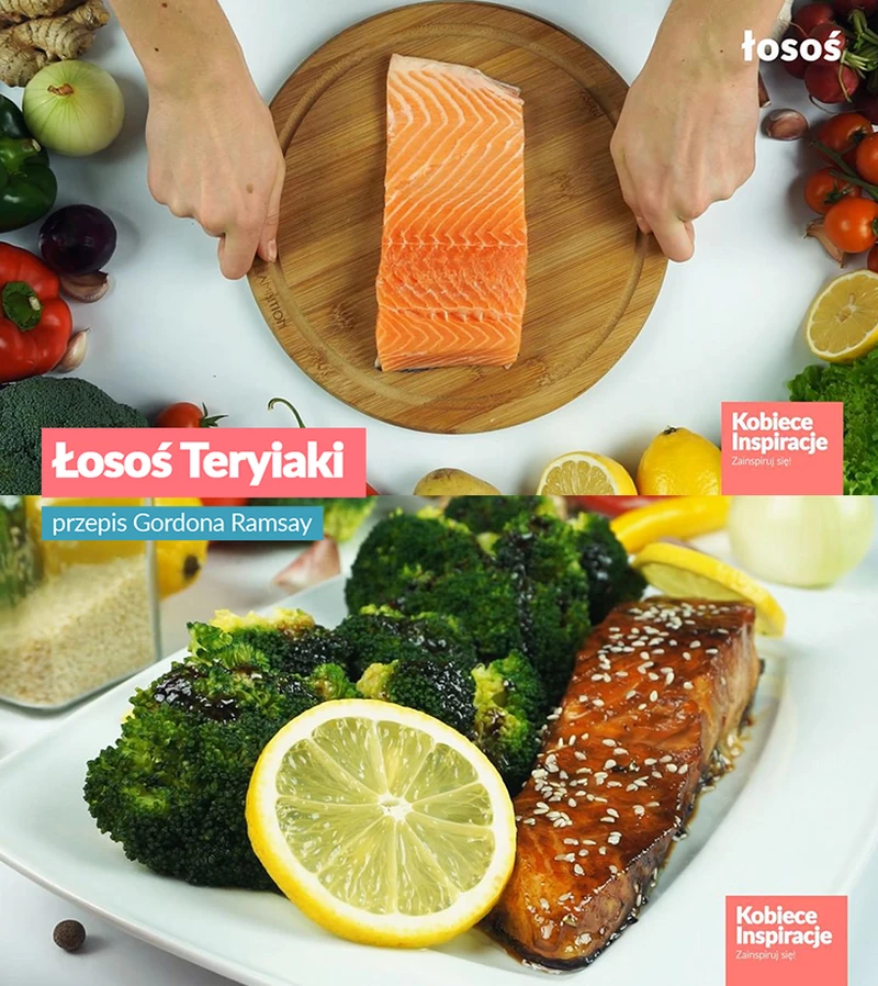 Łosoś Teryiaki - przepis Gordona Ramsaya