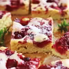 Blondies z malinami