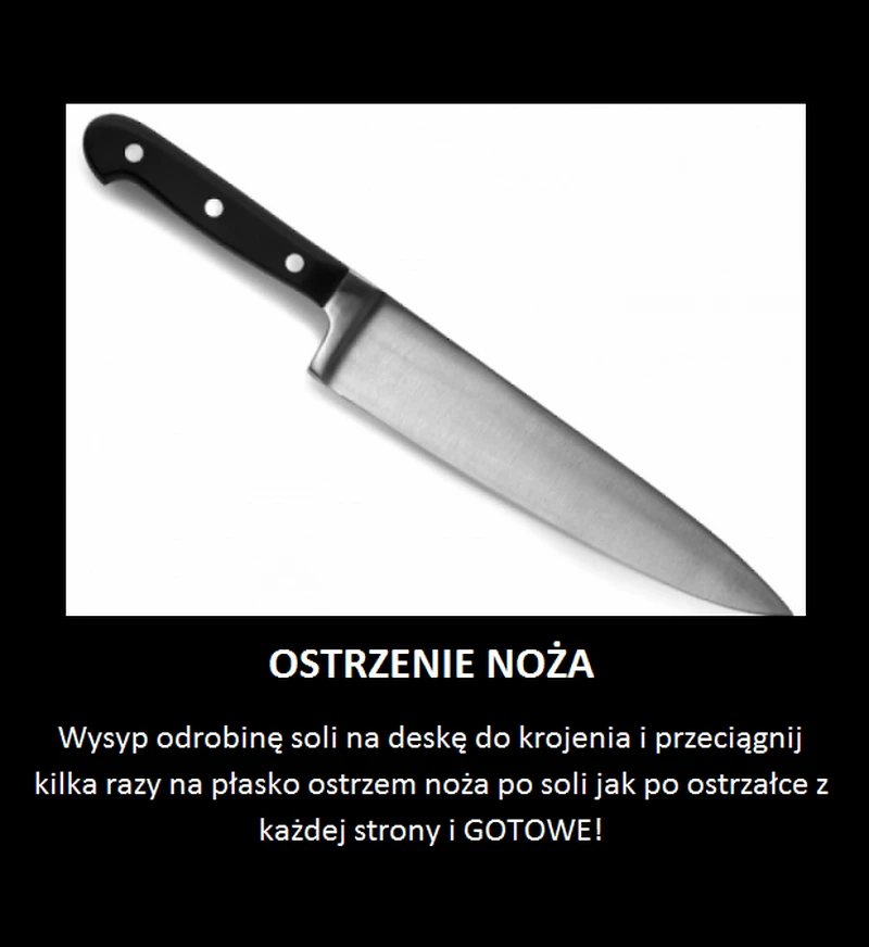 Niezwykły trik na naostrzenie noża!