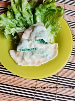 Pierożki ze szpinakiem i ricottą