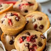 Muffinki z truskawkami i czekoladą