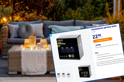 Te spiralne lampki z Action to hit sezonu! Za 23 zł i bez kabli stworzysz klimatyczny taras marzeń