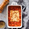 Feta pieczona z pomidorkami koktajlowymi
