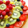 Tarta z owocami i serkiem