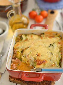 Lazania (lasagne) z cukinii i mielonego mięsa