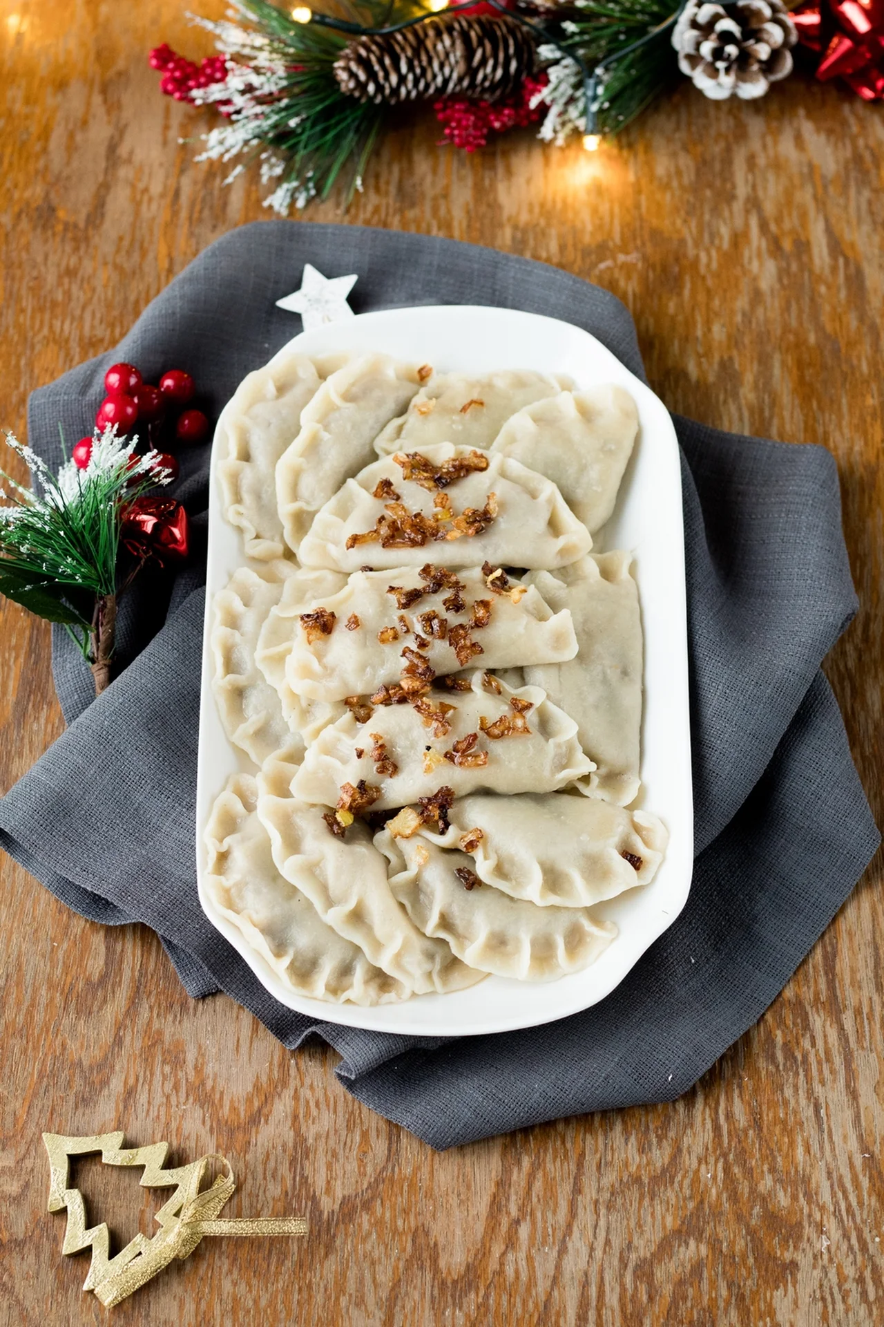 Pierogi z kapustą i grzybami