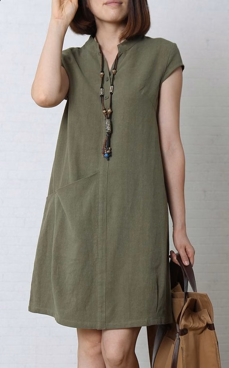 Sukienka khaki