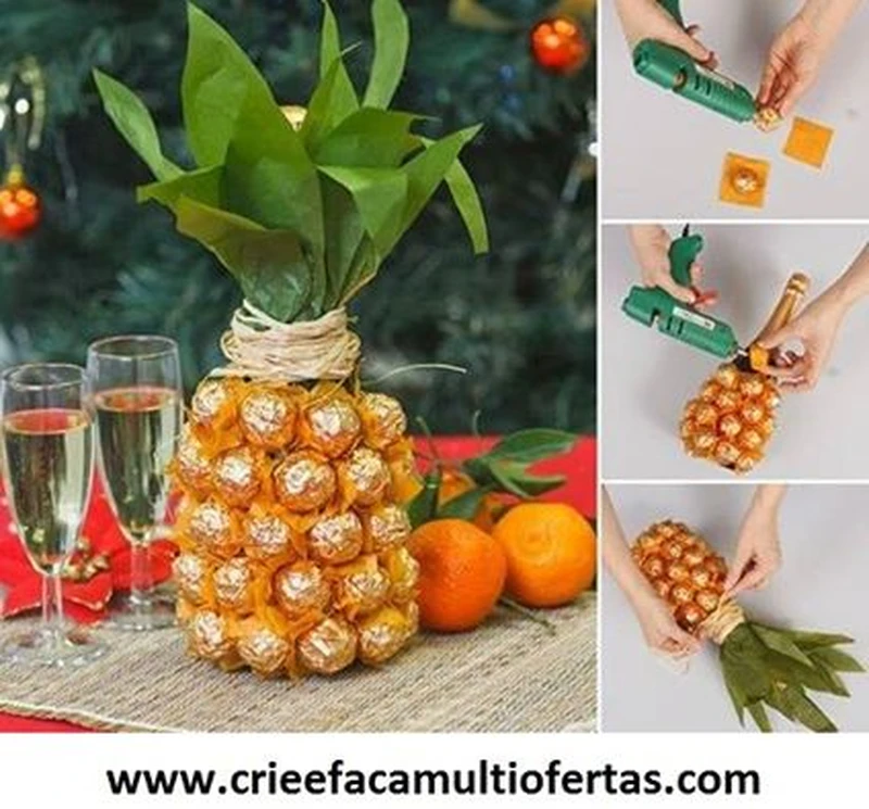 Ananas z cukierków