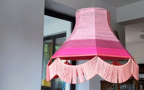 Jak zrobiłam abażur sznurkowy w stylu PRL dla babci – DIY