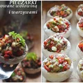 Pieczarki faszerowane wołowiną, warzywami i serem mozzarella