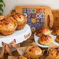 Babeczki drożdżowe z czekoladą i nutellą