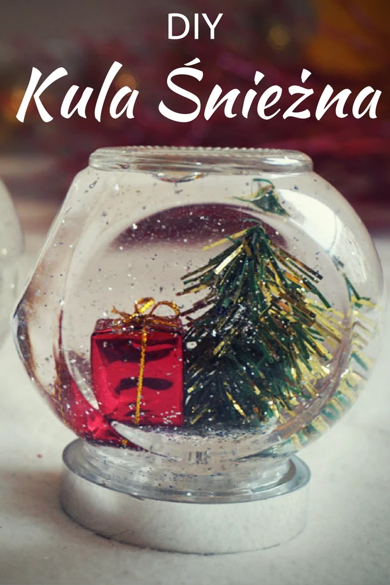 DIY Świąteczna kula śnieżna