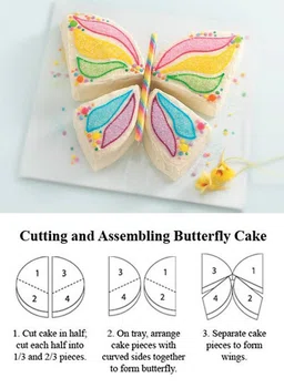 Zrób tort w kształcie motyla