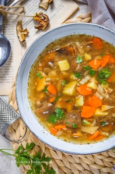 Zupa grzybowa z mrożonych grzybów