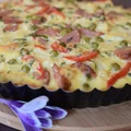 Wiosenna tarta z kalafiorem i kiełbasą