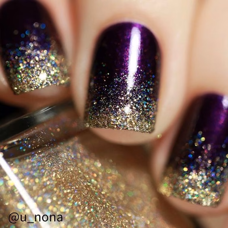 Brokatowe ombre ;)