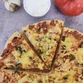 Prosta domowa pizza i szybki sos czosnkowo-ziołowy
