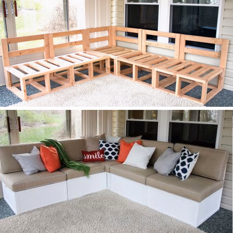 Sofa do ogrodu - zrób to sama