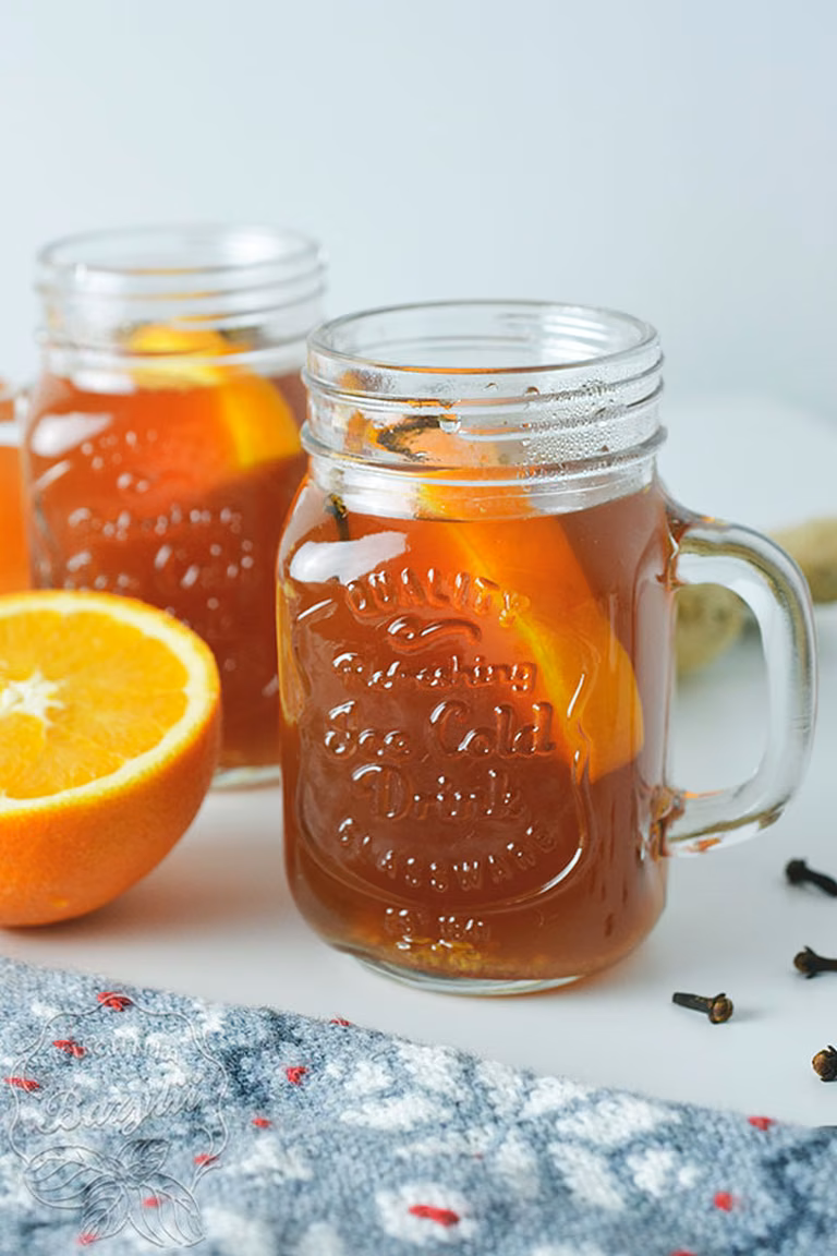 Herbata zimowa z imbirem