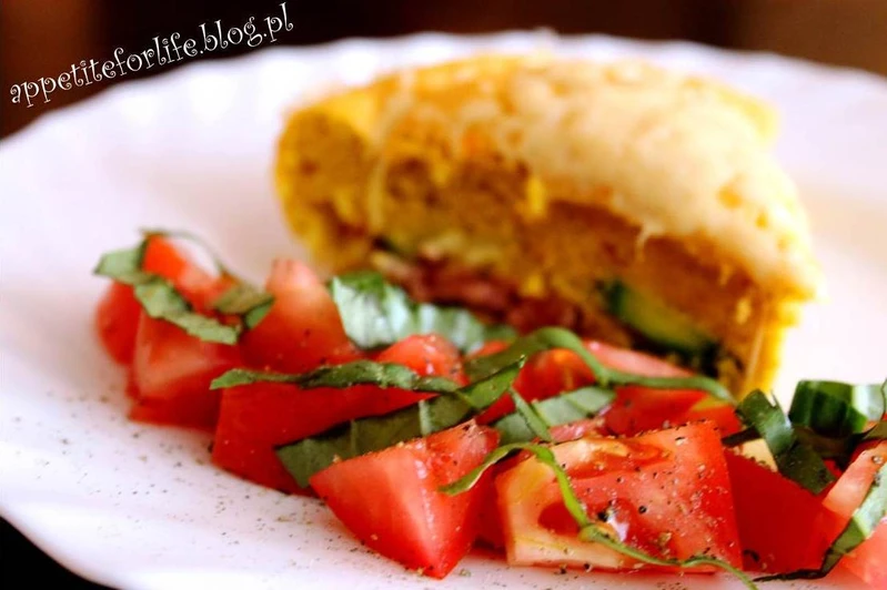 Omlet curry z pieca