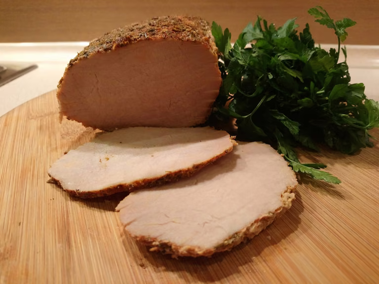 Domowa wędlina - schab gotowany w mleku
