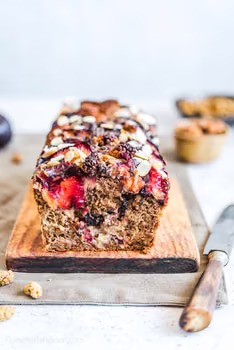 Chlebek bananowy ze śliwkami