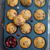 Muffinki piernikowe z żurawiną i czekoladą